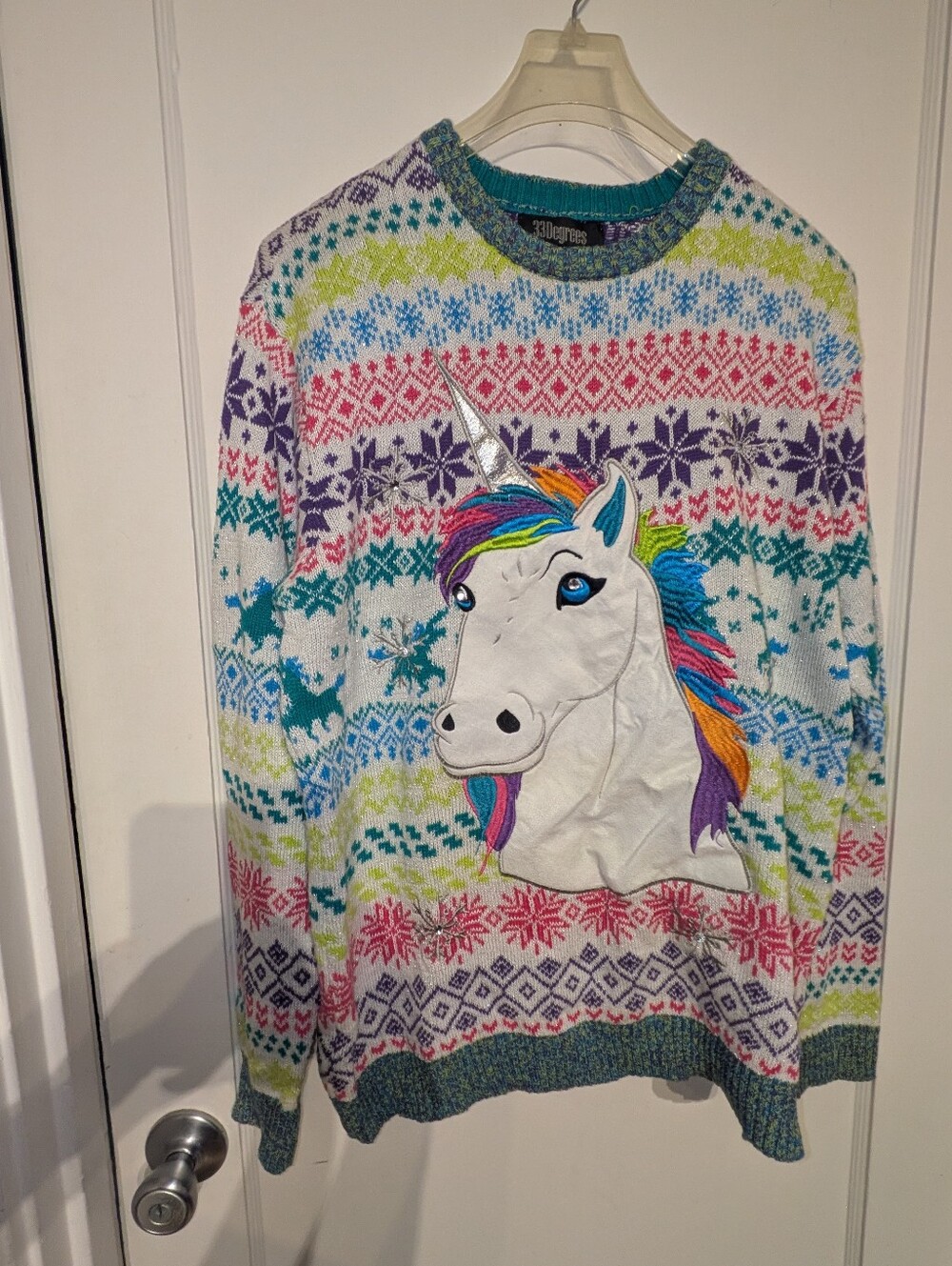 Unicorn Rainbow Sweater! Size Small